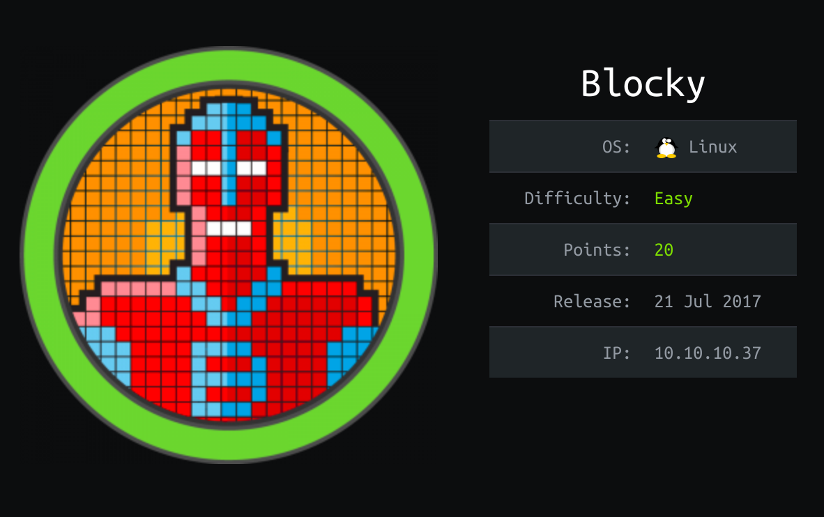 HackTheBox - Blocky | Active Denial System